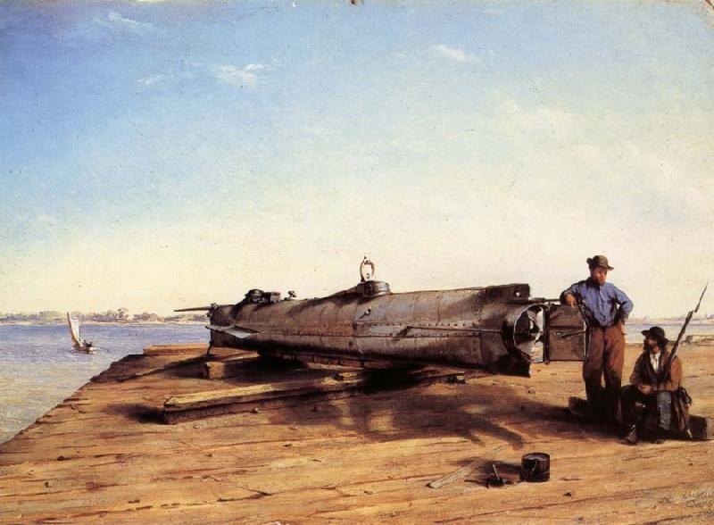 Conrad Wise Chapman Submarine Torpedo Boat H.L.Hunley,Charleston,Dec.3.1863